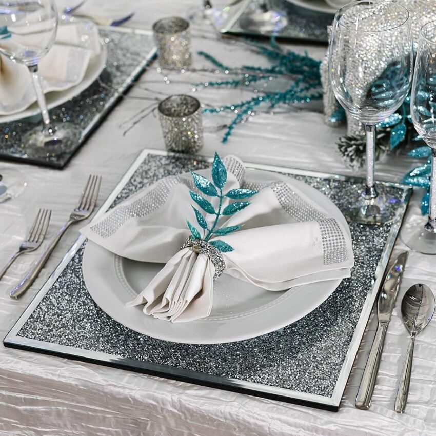 Glass Charger Plates: Transform Your Dining Experience with Style and Elegance 6 Glass Charger Plates