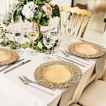 Gold Charger Plates: Transform Your Dining Experience with Elegant Table Settings 1 Gold Charger Plates