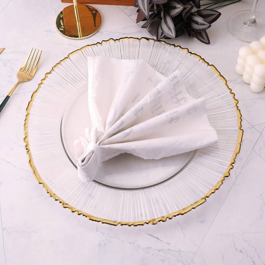 Transform Your Table Setting: The Ultimate Clear Charger Plates Experience 4 Clear Charger Plates