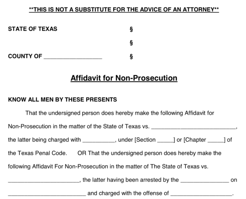 How to Drop Charges Against Someone